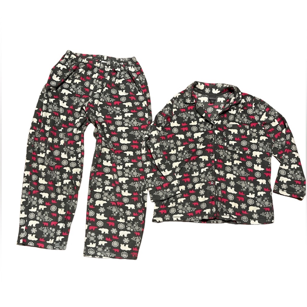 Covington fleece polar bear pajama set 1X